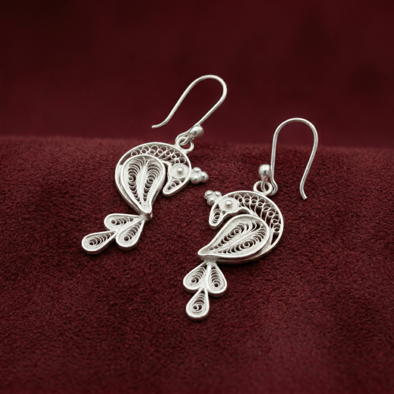 Morni Silver Earrings