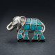 Firoza Hathi Brooch