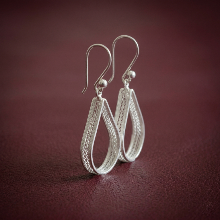 Solenne Silver Loops