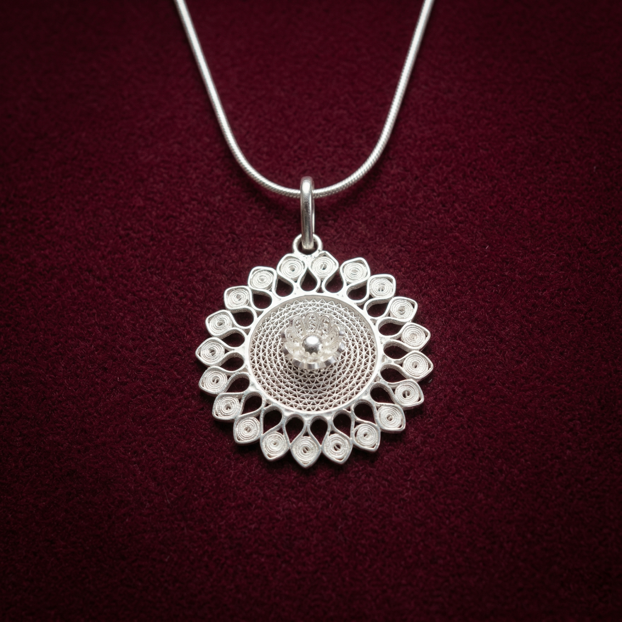 Aurora Sunwheel Pendant
