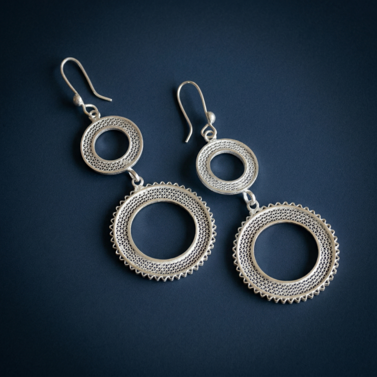 Meira Lace Halo Drops