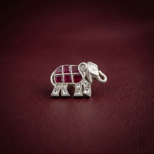 Ruby Elephant Brooch