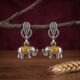 Elephant Enamel Earrings (Yellow)