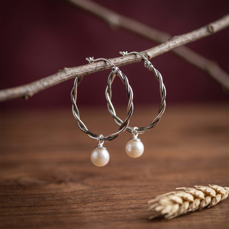 Luna bead hoops