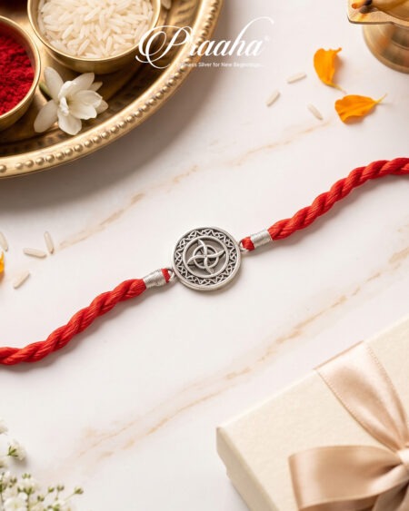 Karmic Circle Silver Rakhi