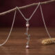 Leaf & Light Pendant - Pearl
