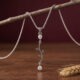 Leaf & Light Pendant - Zirconia