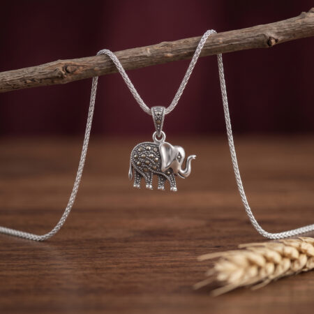Marcasite Elephant Locket