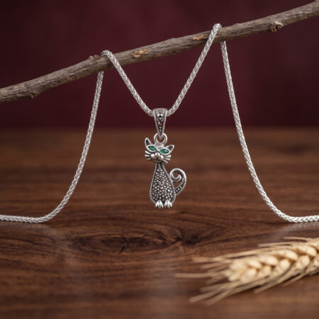 Marcasite Kitty Cat Locket
