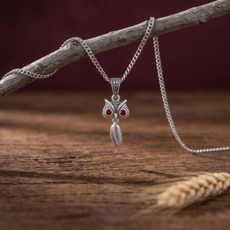 Marcasite Owl Locket