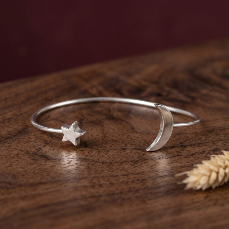 Star & Moon Bangle