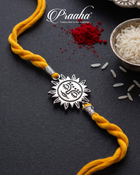 Surya Silver Rakhi